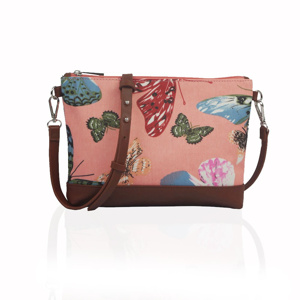 Small Crossbody Butterfly Dream - růžová